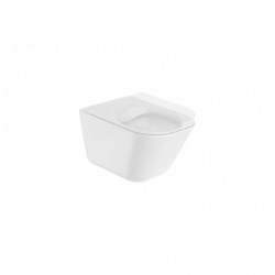 SQUARE - Taza suspendida Rimless con fijaciones ocultas y salida horizontal