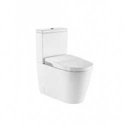 In-Wash® - Smart toilet adosado a pared con salida dual. Incluye cisterna, tapa y asiento. Necesita toma de red.