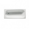 Bañera de acero rectangular con fondo antideslizante (chapa de acero de 3,5mm) de 1700 x 700 mm.