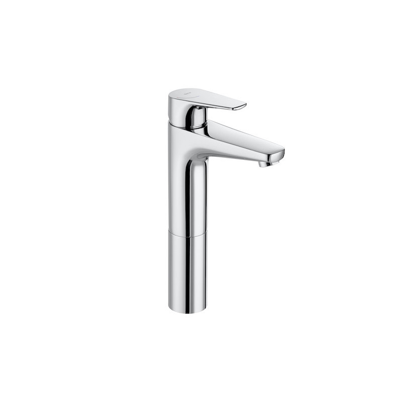 Mezclador monomando para lavabo con caño alto, cuerpo liso, Cold Start