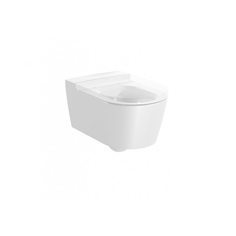 SQUARE - Taza suspendida Rimless con salida horizontal