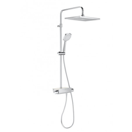 SQUARE - Columna de ducha termostática con repisa
