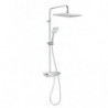SQUARE - Columna de ducha termostática con repisa